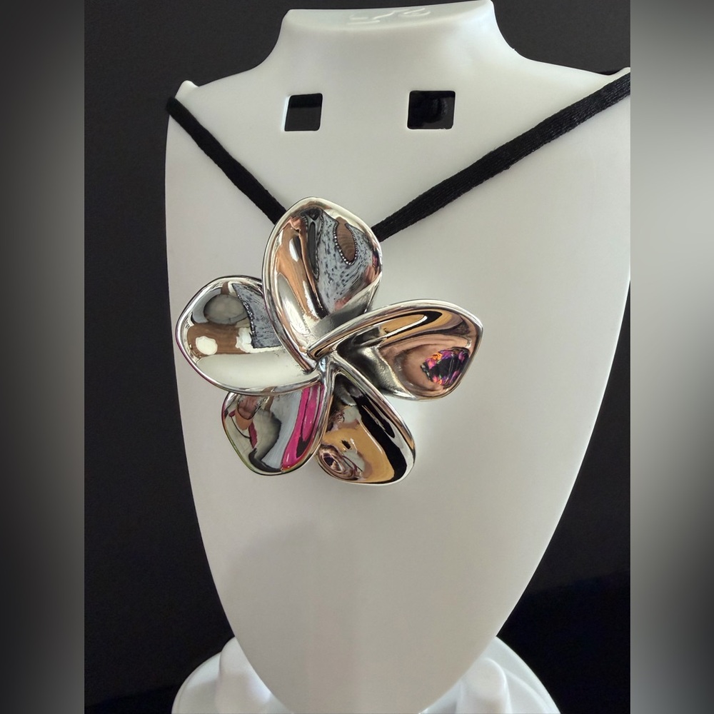Huge Taxco Sterling Silver 925 Flower Pendant (only)